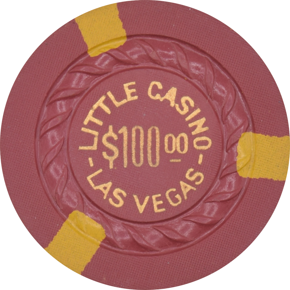 Little Casino Las Vegas Nevada $100 Chip 1950s