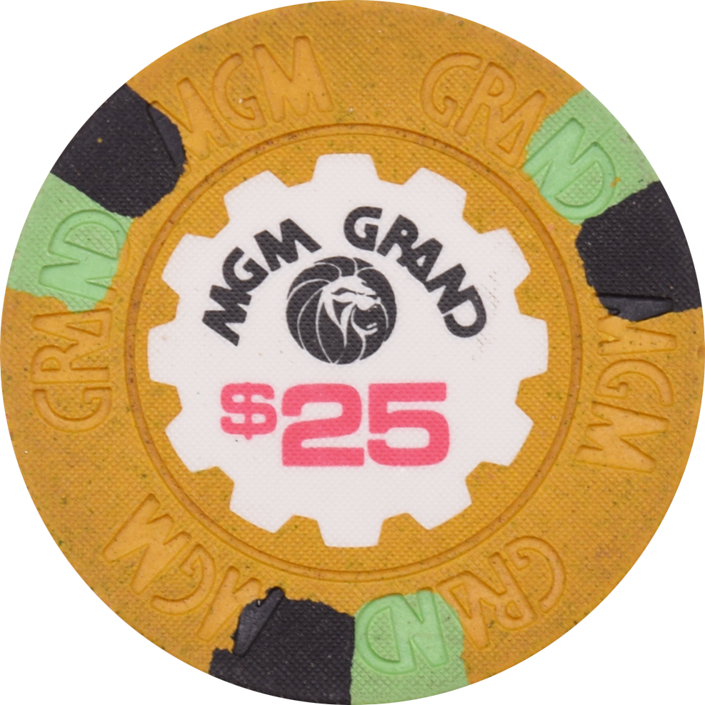 MGM Grand Casino Las Vegas Nevada $25 Chip 1981