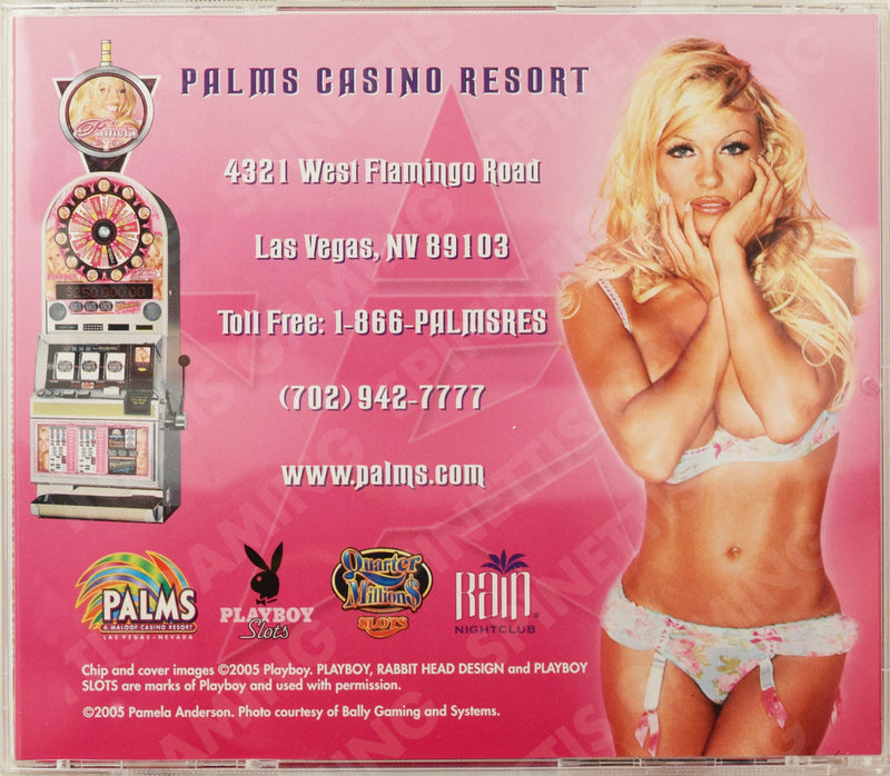 Palms Playboy Set of 5 $5 Pamela Anderson Casino Chips CD Set