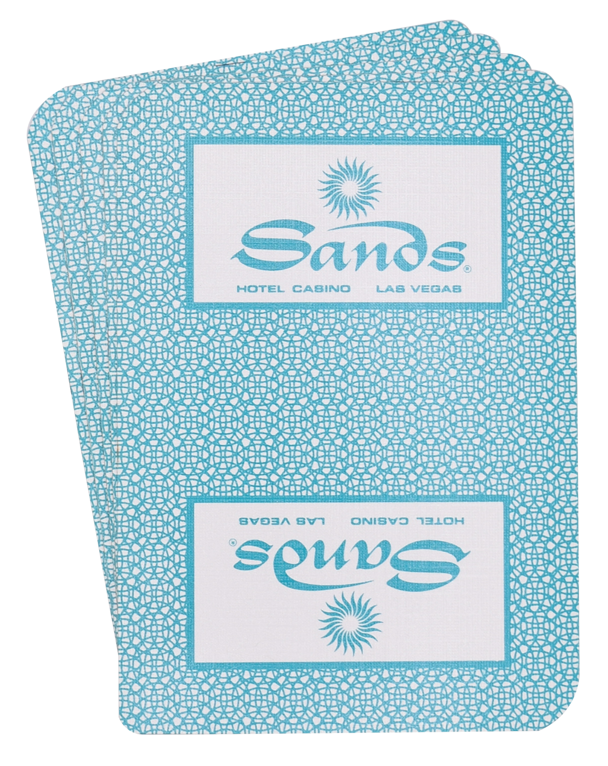 Sands Casino Las Vegas Teal Playing Card Used Deck