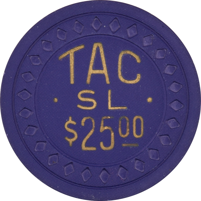 Studio Lounge Illegal Casino Galveston Texas $25 Diamond Mold Chip