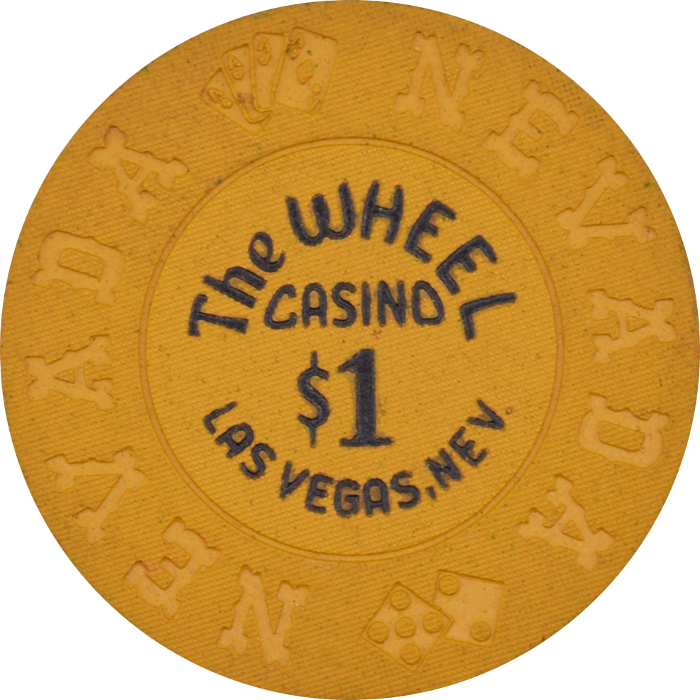 The Wheel Casino Las Vegas Nevada $1 Chip 1974