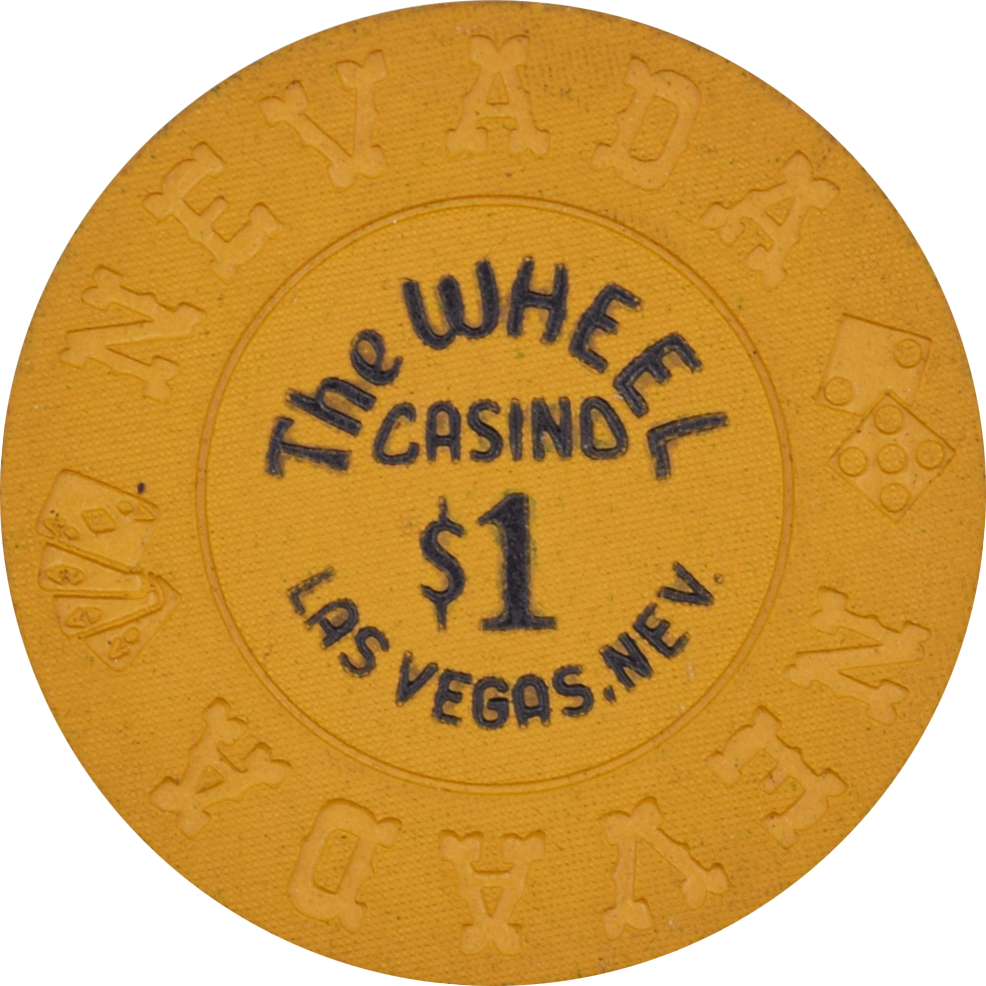 The Wheel Casino Las Vegas Nevada $1 Chip 1974