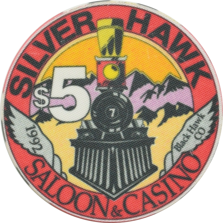 Silver Hawk Casino Black Hawk Colorado $5 Chip