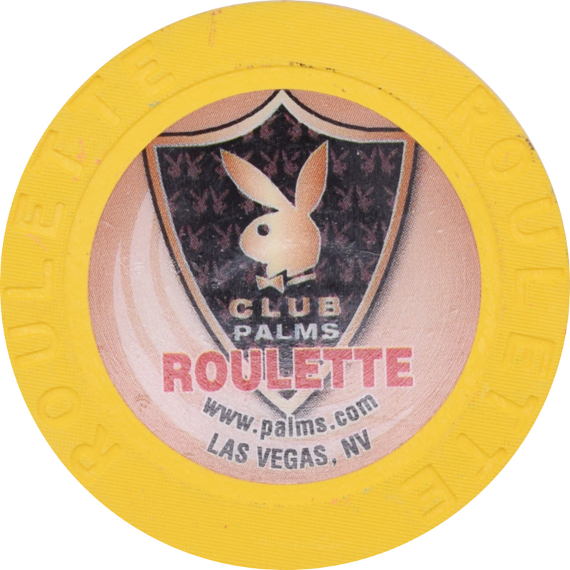 Palms Casino Resort Playboy Club Las Vegas Nevada Yellow Roulette Chip 2006