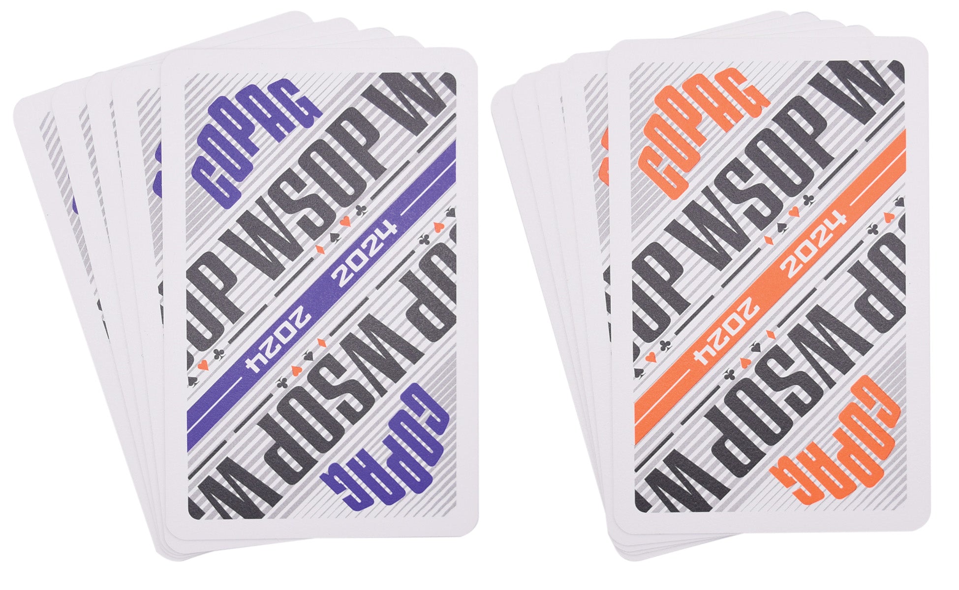 Copag WSOP 2024 Modern Tournament Played 100% Plastic Playing Cards - Narrow Size (Bridge)