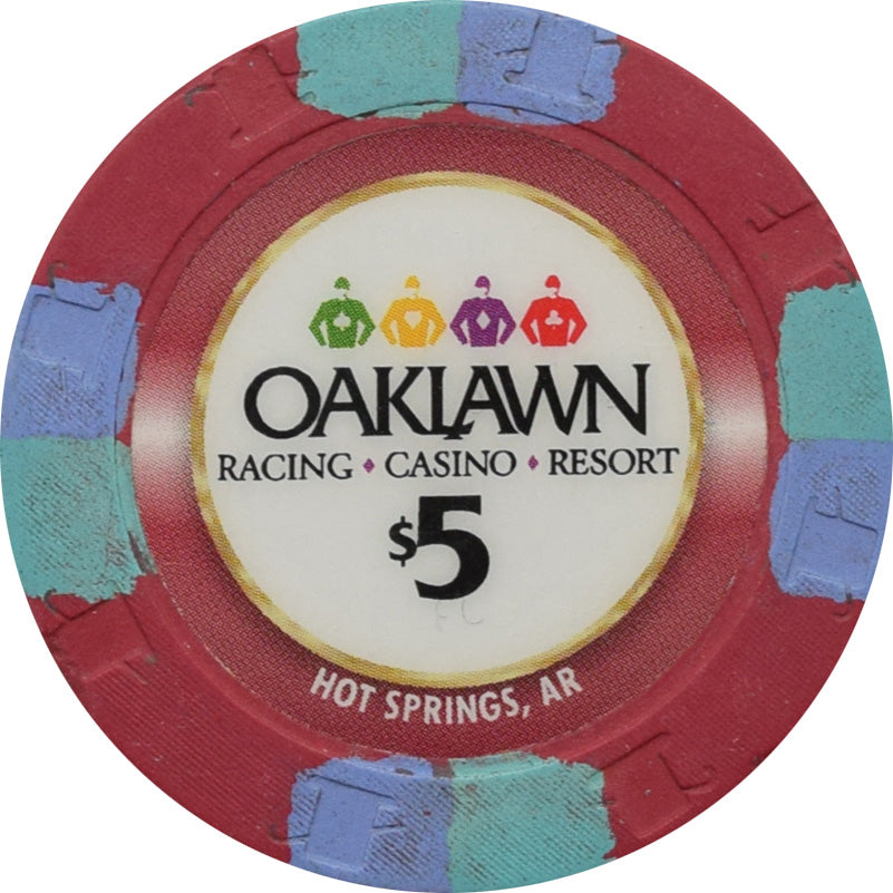 Oaklawn Racing & Gaming Casino Hot Springs Arkansas $5 Chip