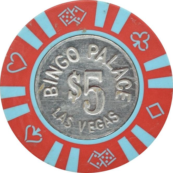 Bingo Palace Casino Las Vegas Nevada $5 Chip 1983