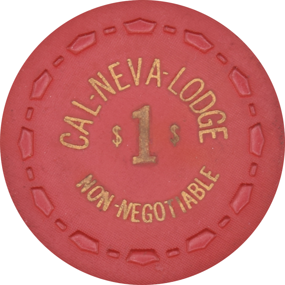 Cal-Neva Lodge Casino Lake Tahoe Nevada $1 Non-Negotiable Chip 1970