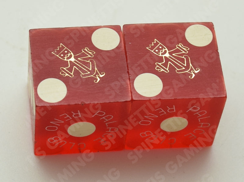 Palace Club Casino Reno Nevada Dice Pair Red