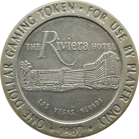 Riviera Casino Las Vegas Nevada $1 Token 1967