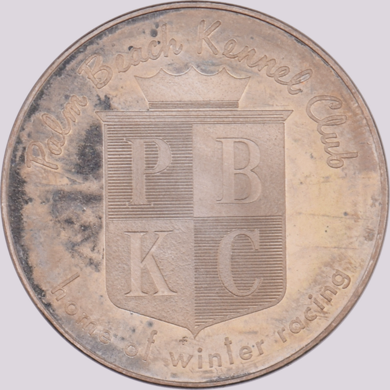 Palm Beach Kennel Club West Palm Beach Florida $1 Gaming Token