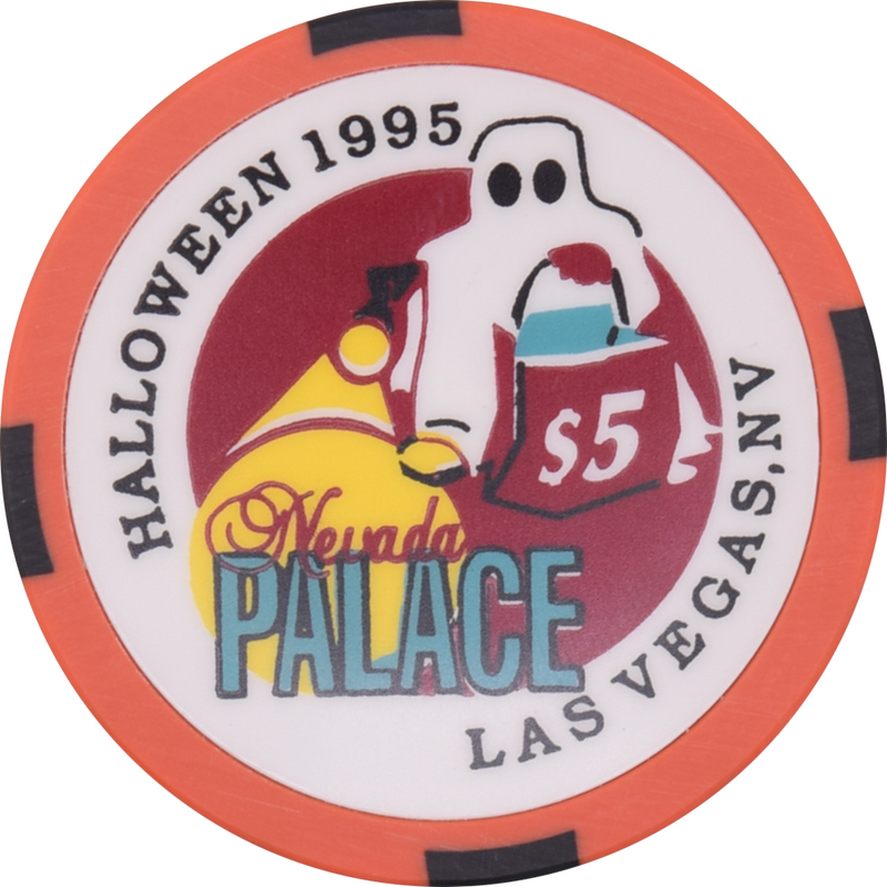 Nevada Palace Casino Las Vegas Nevada $5 Halloween Chip 1995