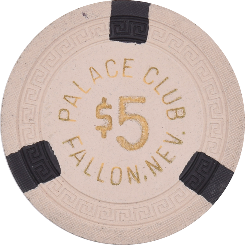 Palace Club Casino Fallon Nevada $5 Chip 1954