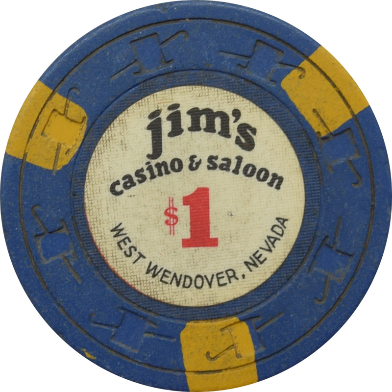 Jim's Casino Wendover Nevada $1 Chip 1970