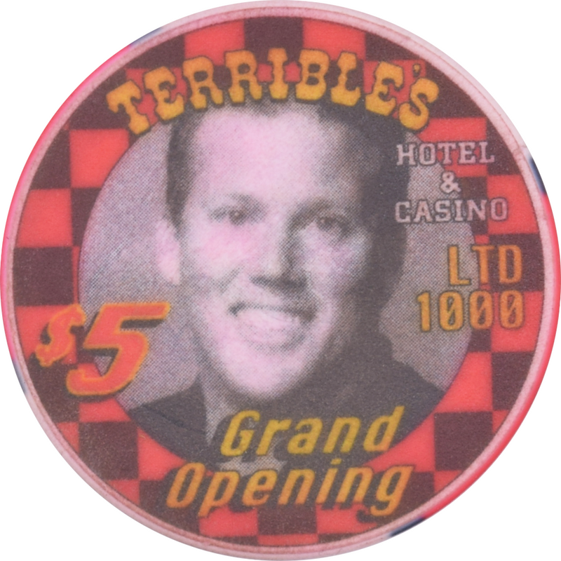 Terrible's Hotel Casino Las Vegas Nevada $5 Ed Herbst Grand Opening Chip 2000