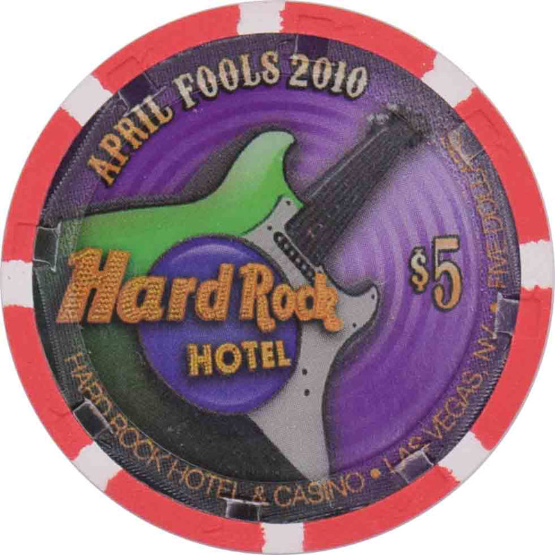 Hard Rock Casino Las Vegas Nevada $5 April Fools Day Chip 2010