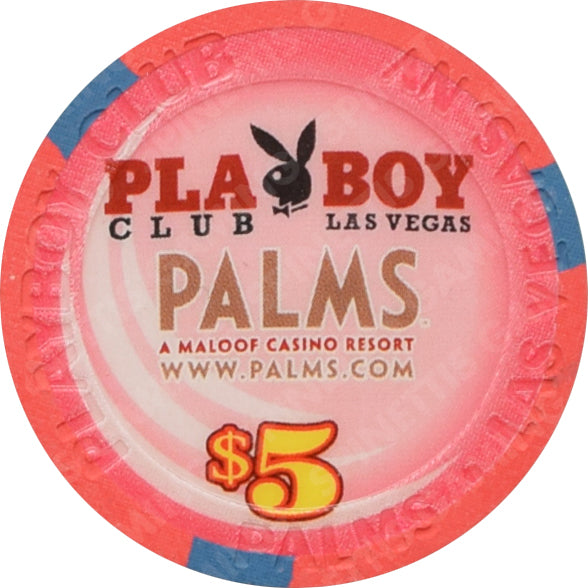 Playboy Palms Casino Las Vegas Nevada $5 Rabbit Chip 2006