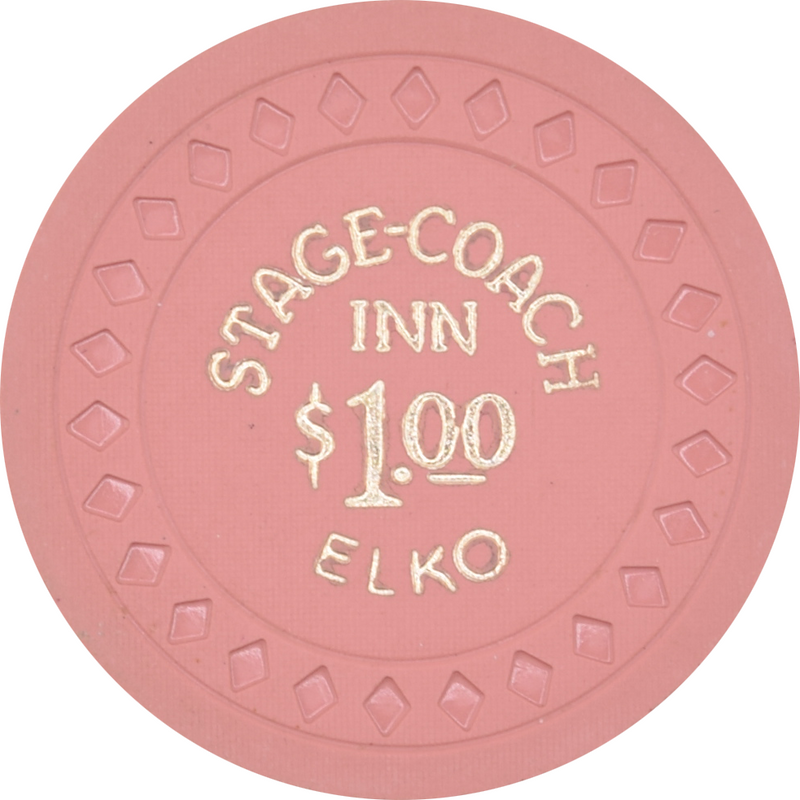 Stage-Coach Inn Casino Elko Nevada $1 Chip Chip 1955