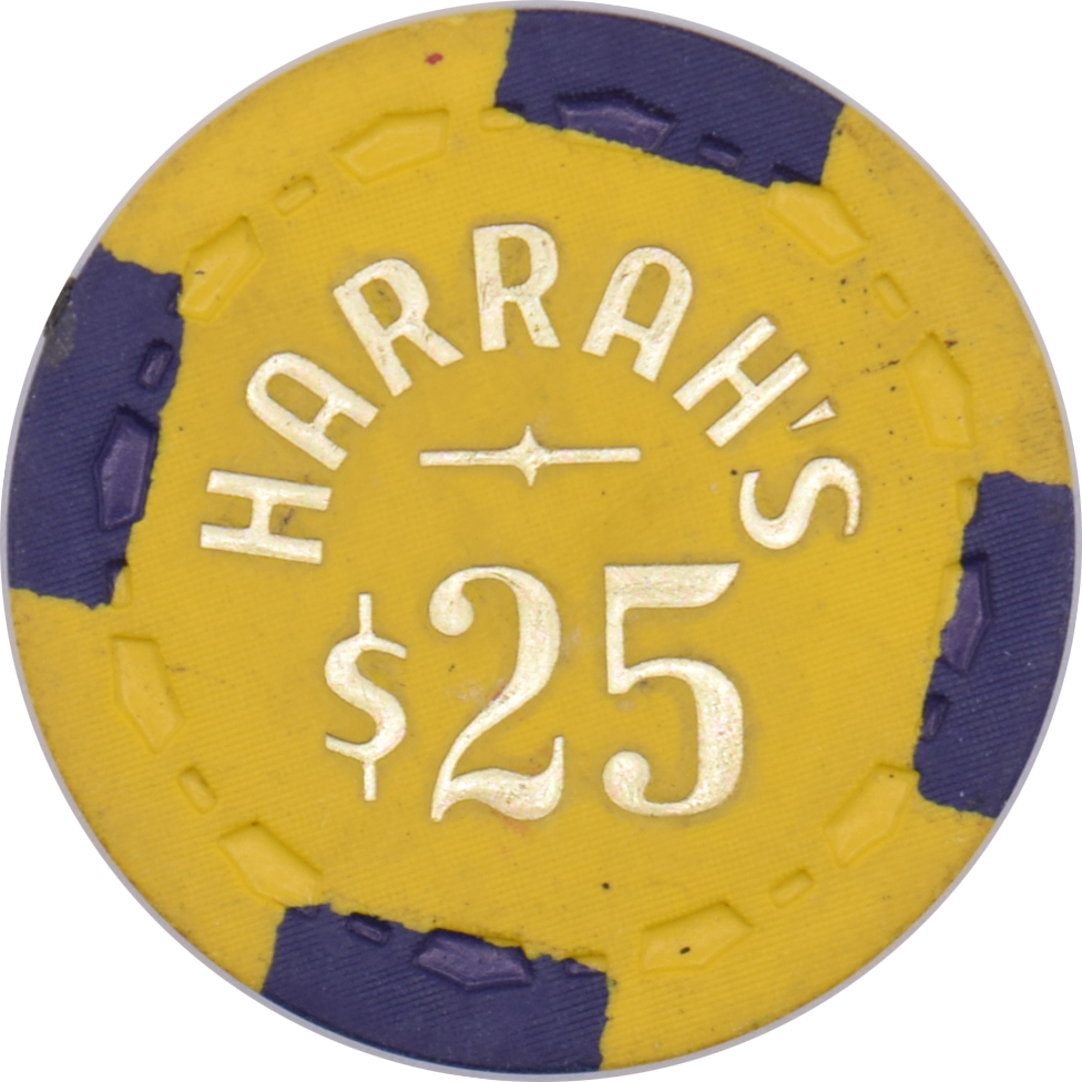 Harrah's Casino Lake Tahoe Nevada $25 JINXED Movie Prop Chip 1982