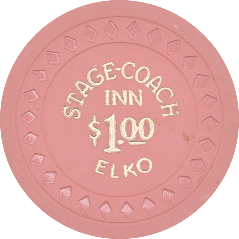 Stage-Coach Inn Casino Elko Nevada $1 Chip Chip 1955