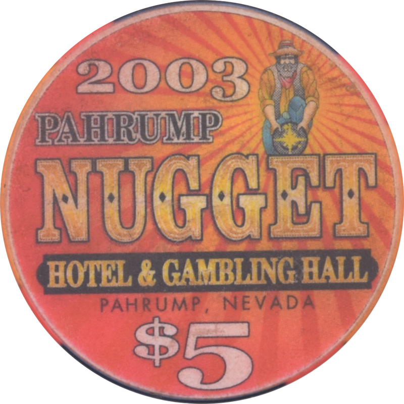 Pahrump Nugget Casino Pahrump Nevada $5 Halloween Chip 2003