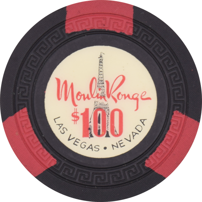 Moulin Rouge Casino Las Vegas Nevada $100 Chip 1957