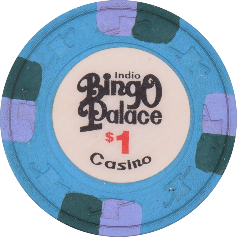 Indio Bingo Palace Casino Indio California $1 Chip