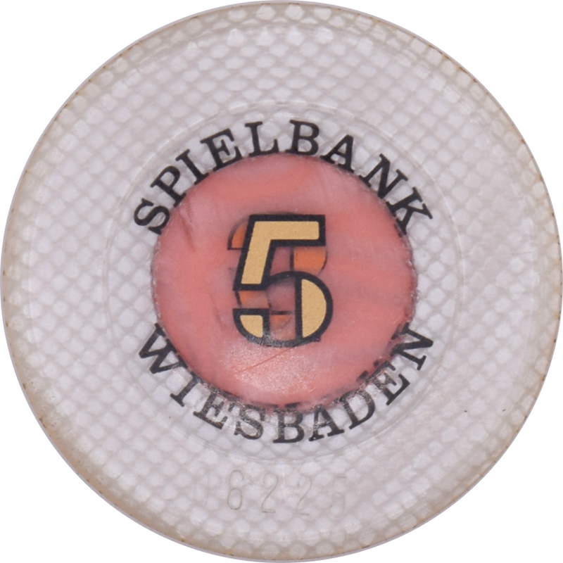 Spielbank Wiesbaden Casino Wiesbaden Germany 5 DEM 36mm Jeton 1991-2001