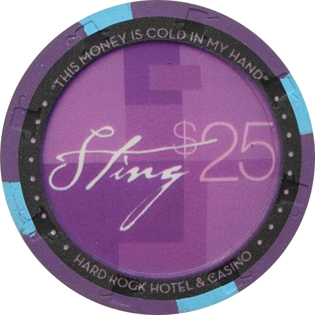 Hard Rock Casino Las Vegas Nevada $25 Sting Chip 2004