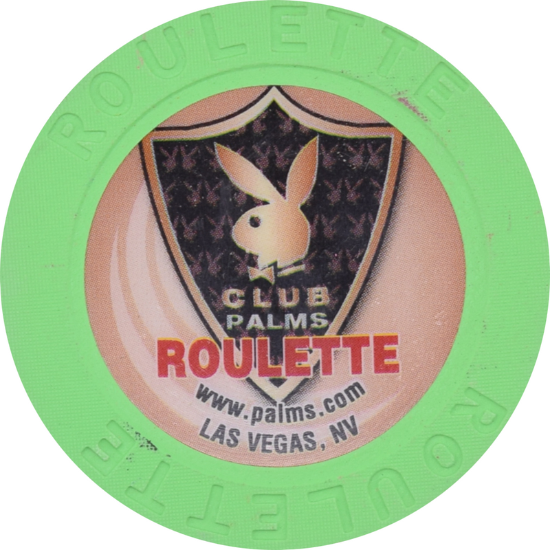 Palms Casino Resort Playboy Club Las Vegas Nevada Green Roulette Chip 2006