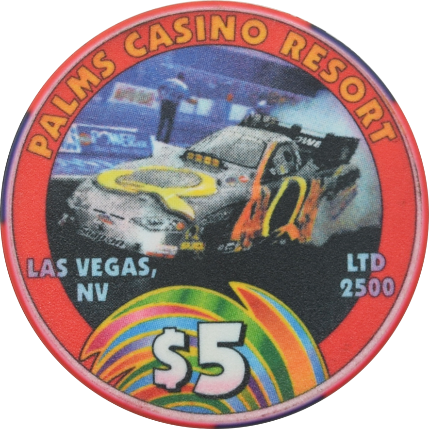 Palms Casino Las Vegas Nevada $5 Tony Pedregon 2003 NHRA Funny Car Champion Chip 2004 #2