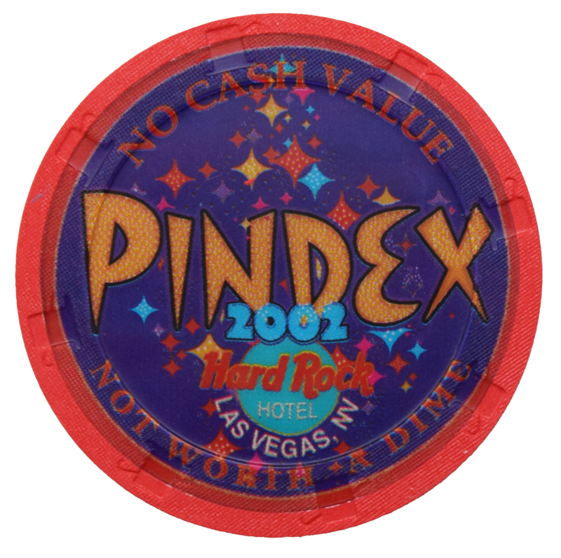 Hard Rock Hotel Pindex 2002 NCV Chip Las Vegas Nevada Red