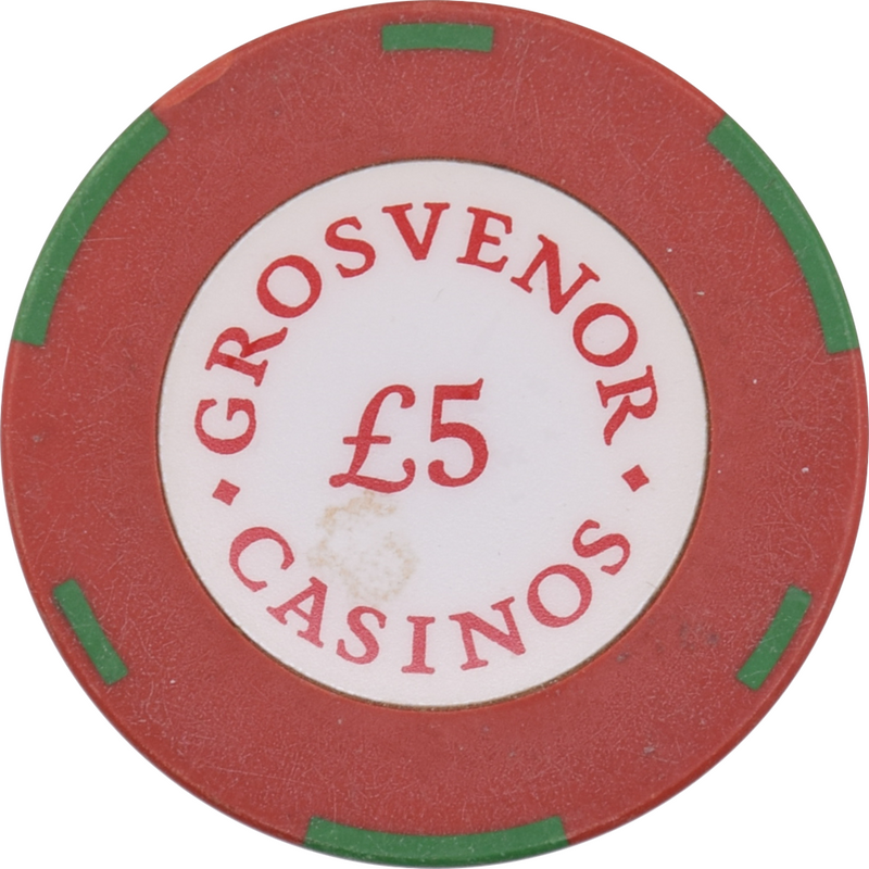 Grosvenor Casinos United Kingdom UK £5 Chip