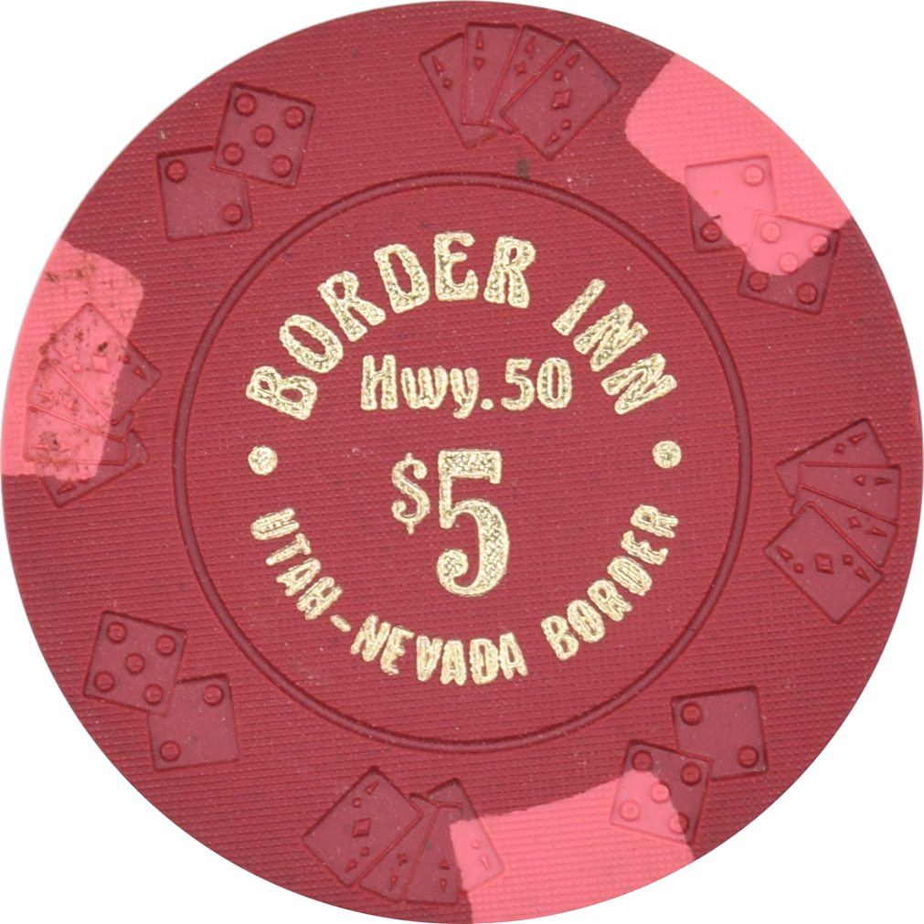 Border Inn Casino Baker Nevada $5 Chip 1979