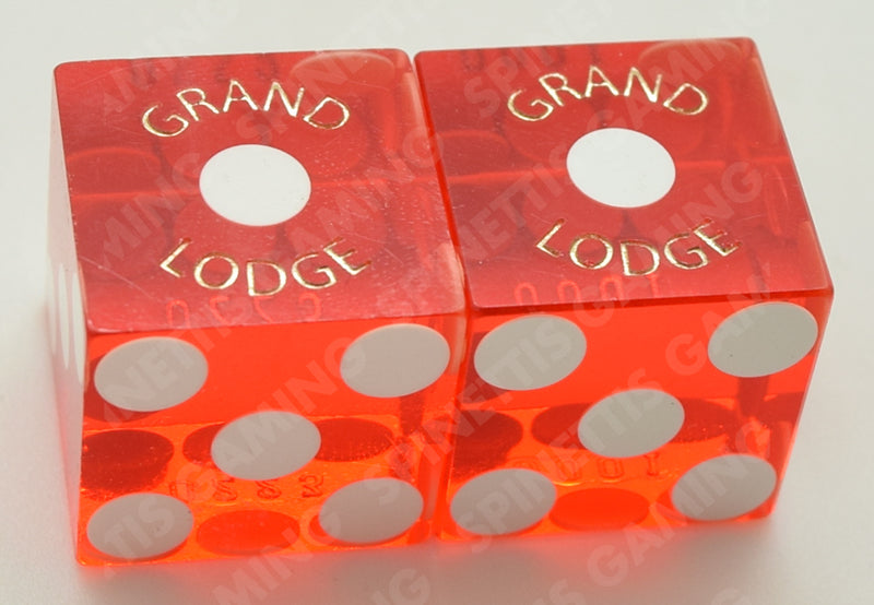 Grand Lodge Casino Incline Village Nevada Used Pair of Dice