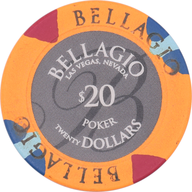 Bellagio Casino Las Vegas Nevada $20 Chip 2008