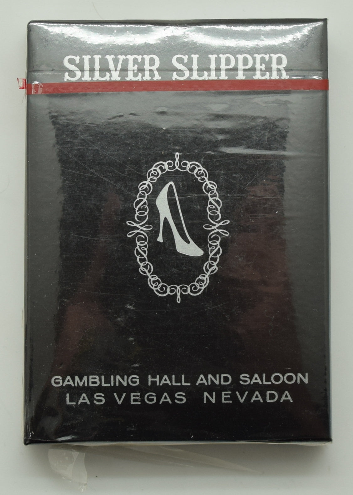 Silver Slipper Casino Las Vegas Sealed Black Playing Card Deck