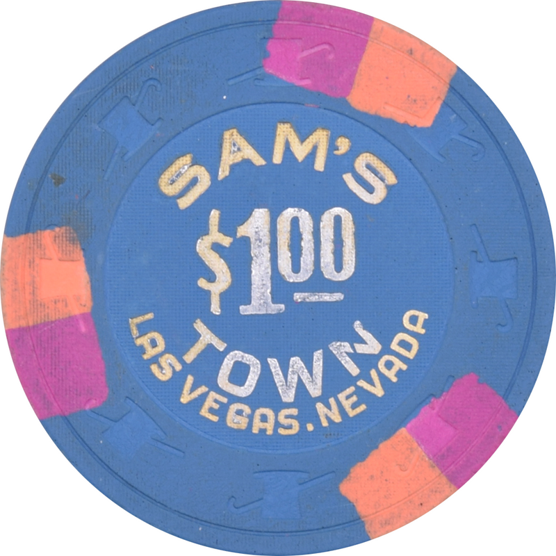 Sam's Town Casino Las Vegas NV $1 Chip 1994