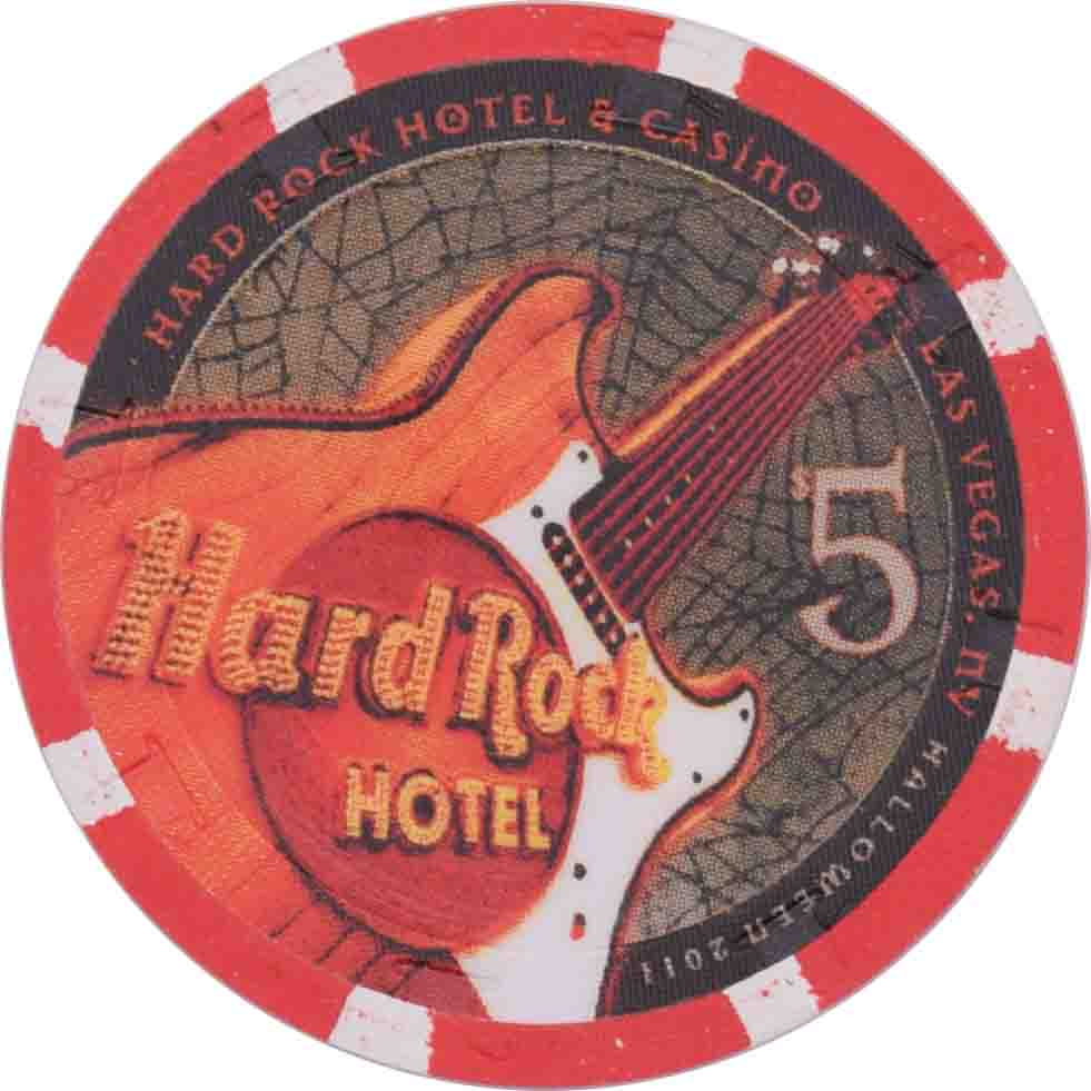 Hard Rock Casino Las Vegas Nevada $5 Halloween Chip 2011