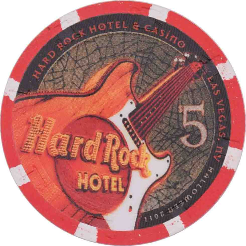 Hard Rock Casino Las Vegas Nevada $5 Halloween Chip 2011