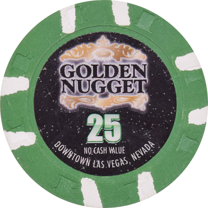 Golden Nugget Casino Las Vegas NV $25 Poker After Dark Chip 2008