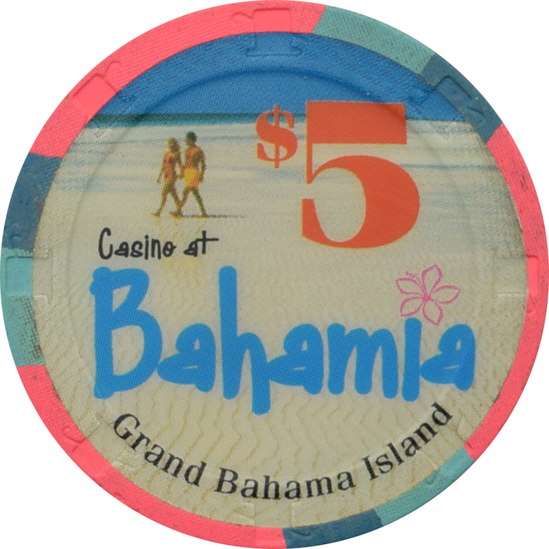 Bahamia Casino Freeport Bahamas $5 Sand Beach Chip