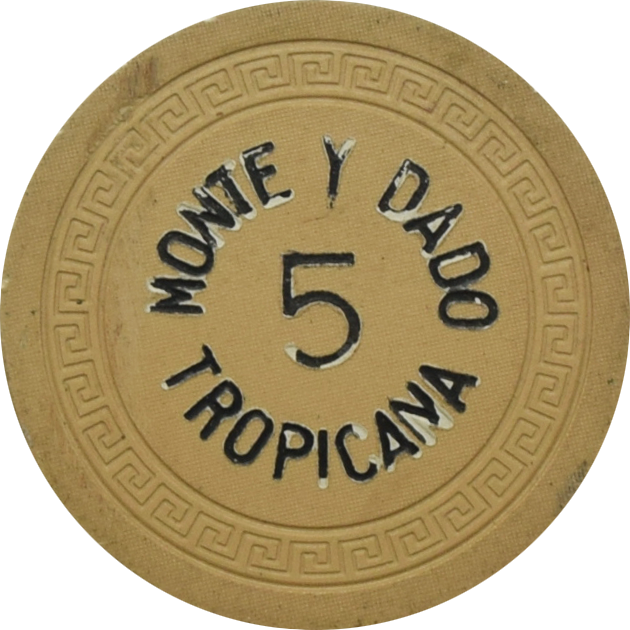 Tropicana Casino Havana Cuba $5 Monte Y Dado Chip