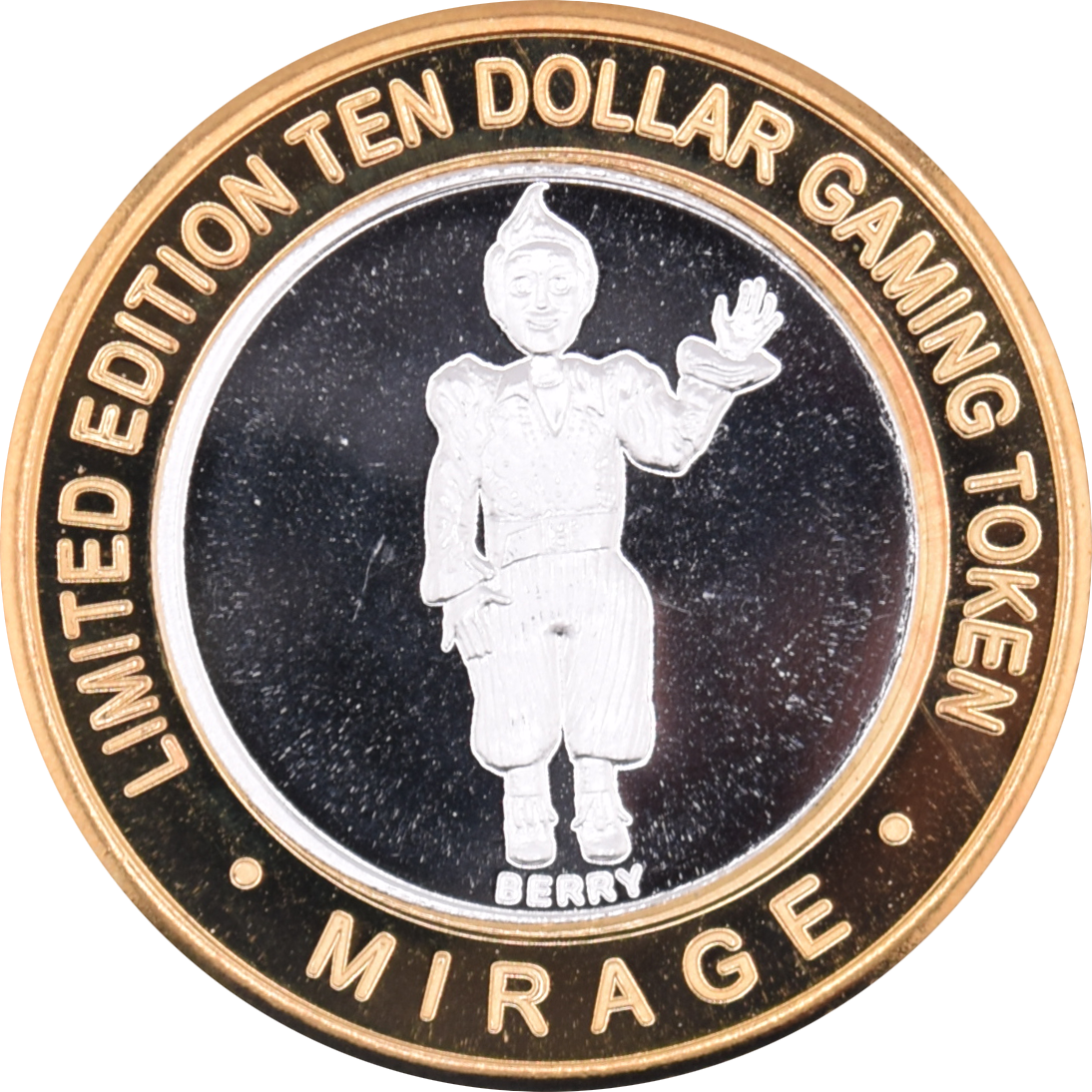 Mirage Casino Las Vegas "Berry" $10 Silver Strike Silver Clad 2012