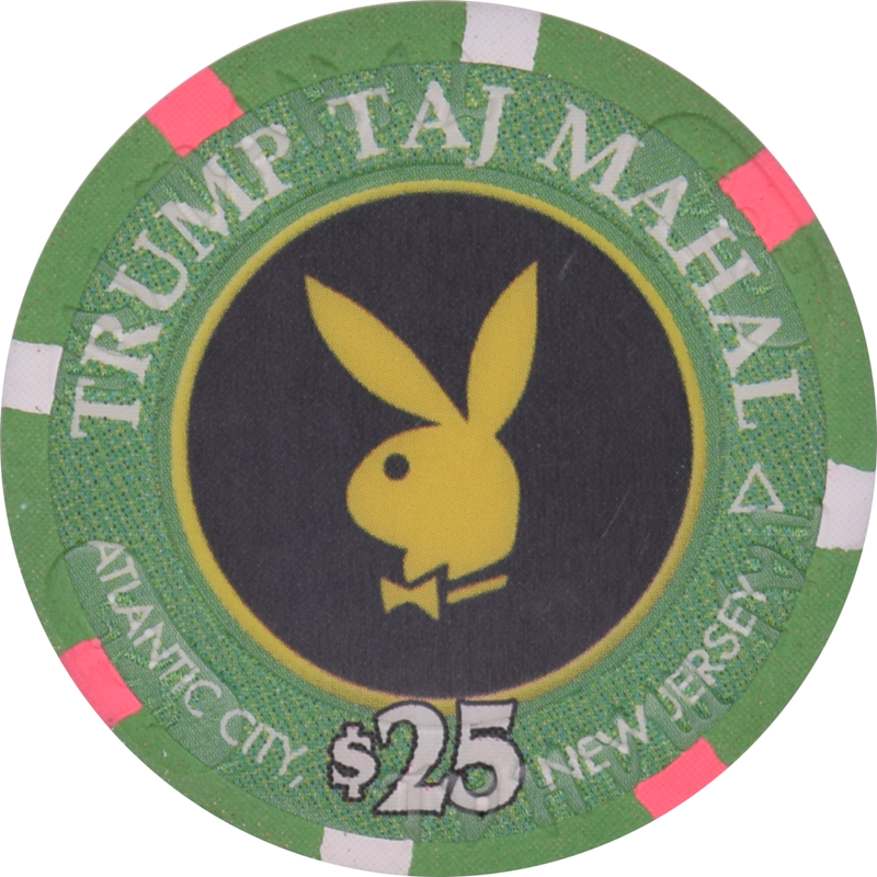 Trump Taj Mahal Casino Atlantic City New Jersey $25 Playboy Club Tour Chip 2004