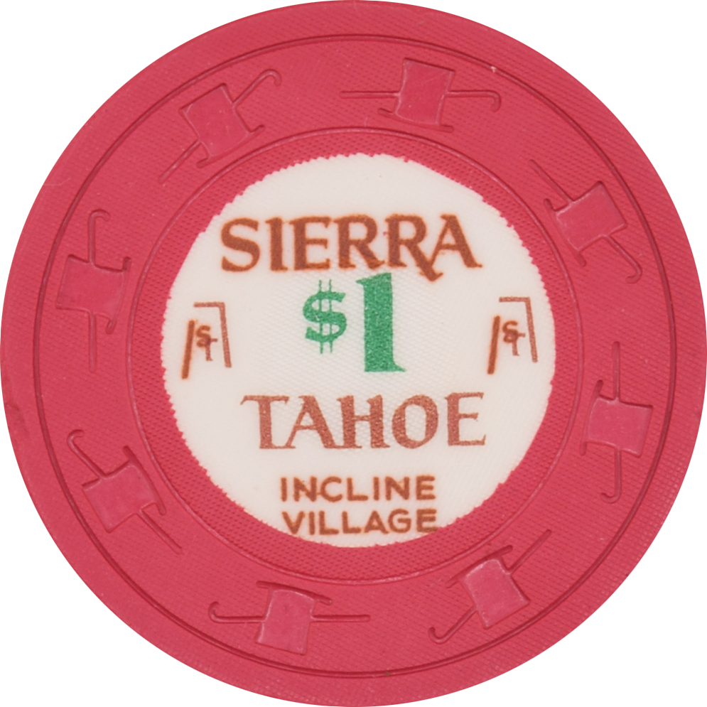 Sierra Tahoe Casino Incline Village Nevada $1 Chip 1965