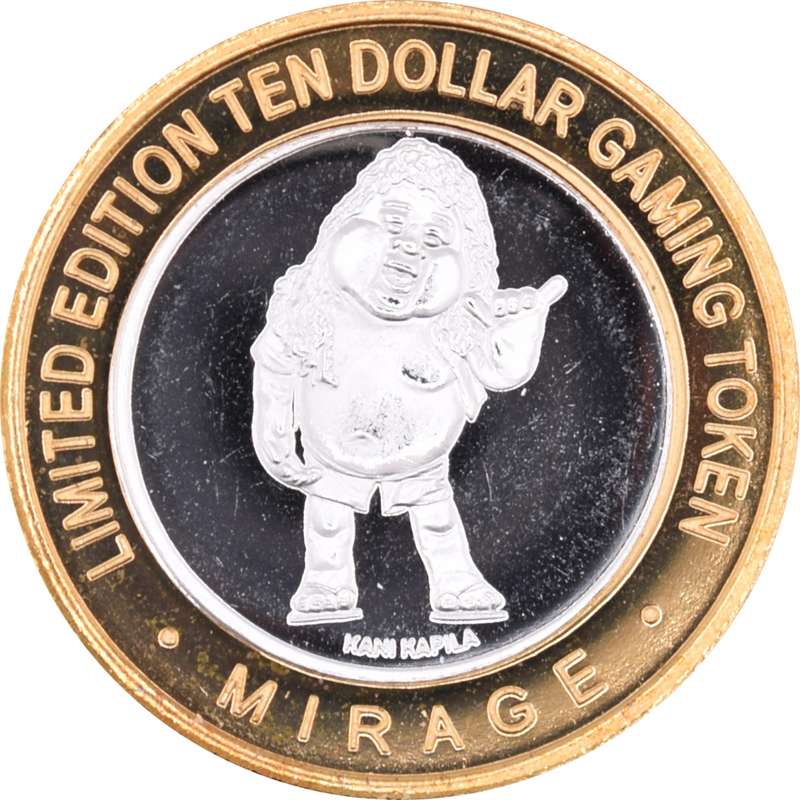 Mirage Casino Las Vegas "Kani Kapila" $10 Silver Strike Silver Clad 2012