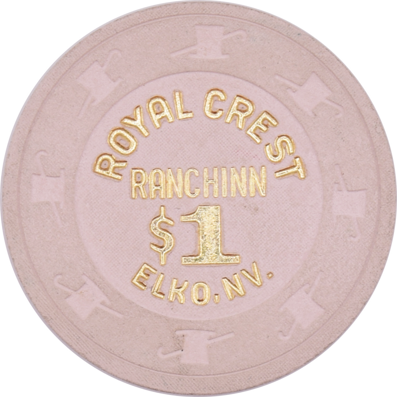 Royal Crest Ranchinn Casino Elko Nevada $1 Chip 1980