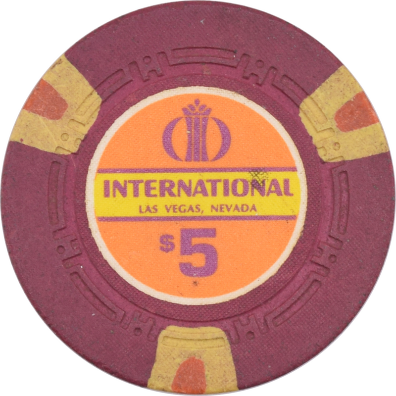 International Casino Las Vegas Nevada $5 Chip 1969